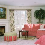 Standard Look of Living Room With Pink Sofa